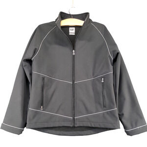 CAT Caterpillar Women's Workwear Full Zip Jacket Gray Small Logo